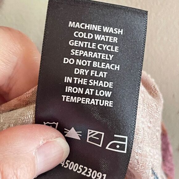 ❄️3/$18 BUFFALO BY DAVID BITTON Floral‎ Boho Flutter Sleeve Top, Large - Picture 8 of 9